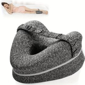 BEAUTRIP Leg Pillow | Ergonomic Side Sleeping Pillows | Memory Foam Knee Pillow with Strap for Side Sleeper | Leg Support Cushion with Removable
