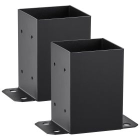 VEVOR 4x4 Post Base 2 Pcs, Inner Size 3.6"x3.6" Post Base Brackets