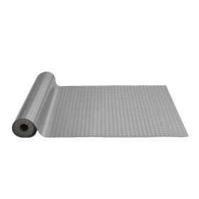 VEVOR Garage Floor Mat 4.9x19ft Vinyl Garage Flooring Roll Anti-Slide Diamond Texture Gray Garage Mats for Under Car 93 sqft Covering Space DIY P