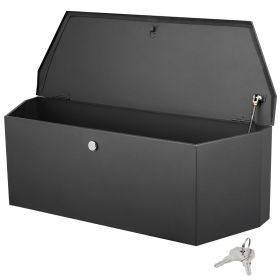36" Heavy Duty Steel Trailer Tongue Tool Box with Lock and Keys, 12"x12" Utility Storage for Pickup Truck Bed, RV Trailer, and Trailer Tongue