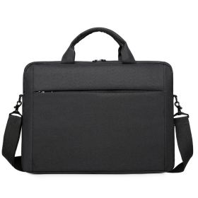 Laptop Shoulder Bag , 15-Inch Laptop or Tablet, Sleek, Durable and Water-Repellent Fabric, Lightweight , Business Casual or School, GX40Q17229, B (Color: black)
