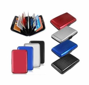 RFID BLOCKER Credit Card Wallet and Organizer (Color: SILVER)