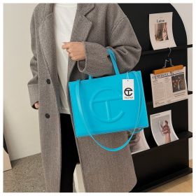 WOMEN'S SPRING & SUMMER FASHION HANDBAG (Color: Blue, size: 11"L X 13"W X 5")