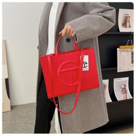 WOMEN'S SPRING & SUMMER FASHION HANDBAG (Color: Red, size: 11"L X 13"W X 5")
